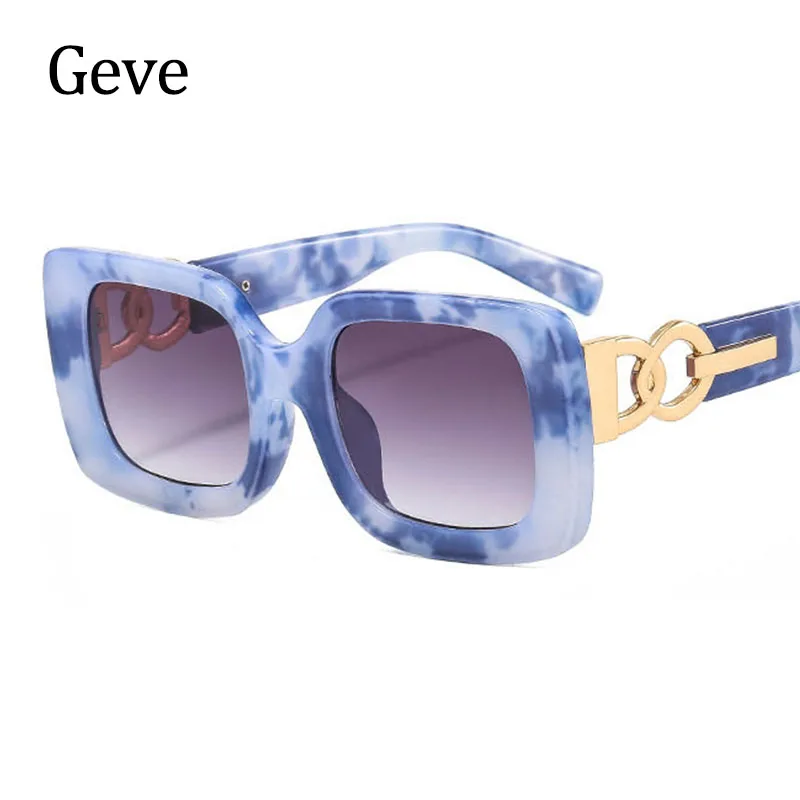 

Classic Square Sunglasses for Women Trendy Luxury Brand Oversized Printed large Frame Female Sunglasses Shades Eyewear UV400