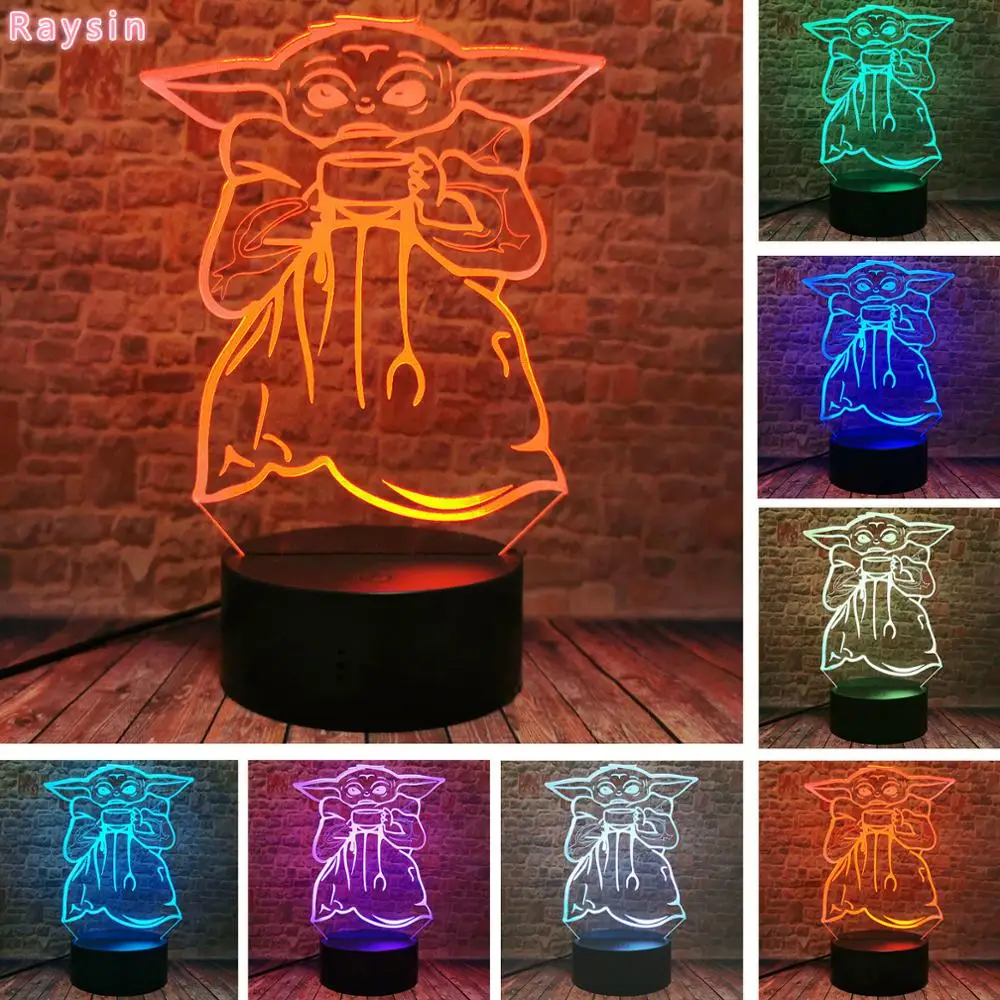 С рисунком из мультфильма для маленьких Йода на тему Звездных войн Мандалорское