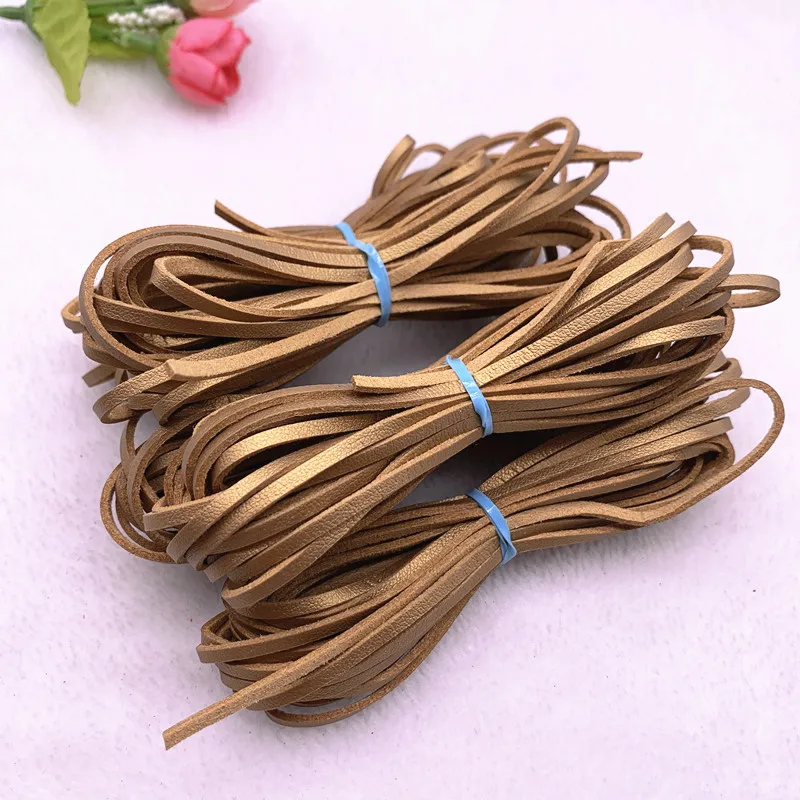 Плетеный кожаный ремень из искусственной замши 5 ярдов/партия 3 мм | Дом и сад