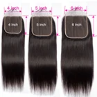 Прямые человеческие волосы Maxine с кружевной застежкой, 5x5, прозрачные HD кружевные волосы, бразильские волосы 2x6 4x4, 13x6, кружевная Фронтальная застежка