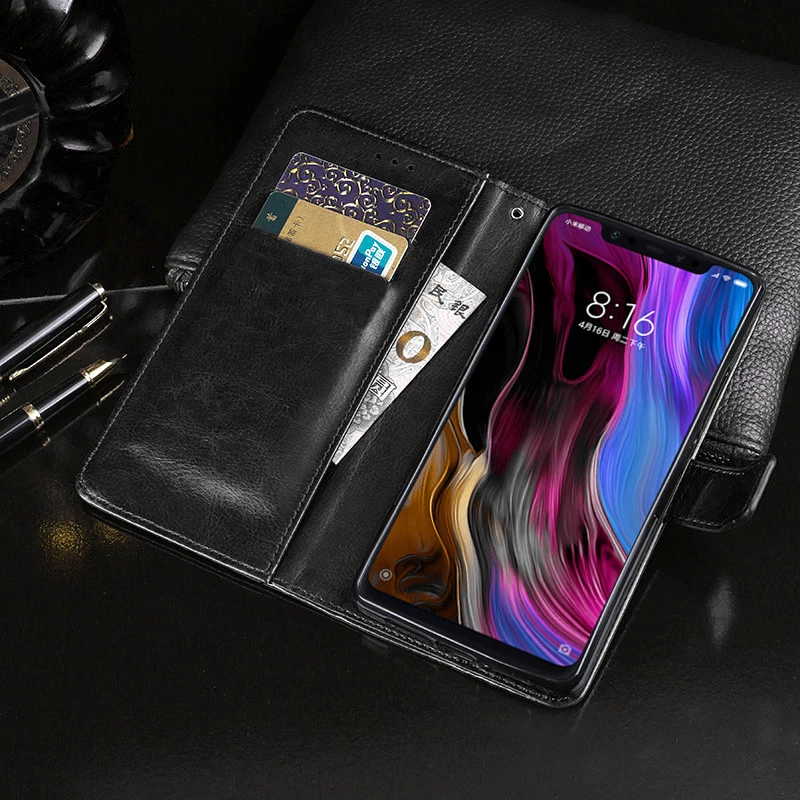 Кожаный чехол бумажник для Samsung Galaxy A7 A6 A8 J4 J6 Plus A9 J8 2018 J2 A10 A20 A30 A40 A50 A70 A20E A51