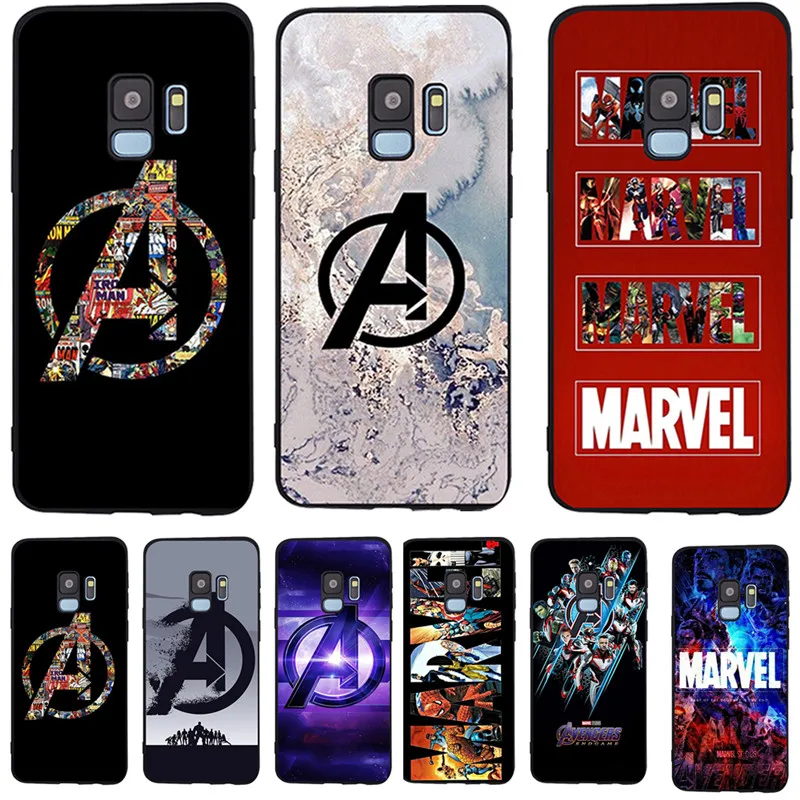 С принтами "Marvel", "Мстители", для Samsung Galaxy S6 S7 край S8 S9 S10 Plus Note 8, 9, 10, A30 A40 A50 A60 A70 M10 M20 чехол для телефона etui