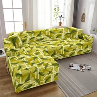jungle leaves elastic sofa cover for living room stretch leaf non slip couch cover sofa slipcover chair protector 1234 seater