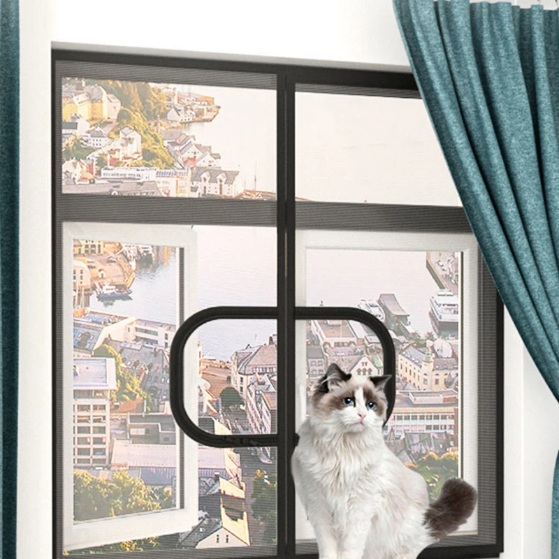

Screen window mosquito net self-adhesive screen window door curtain household zipper Velcro screen window net can be customized