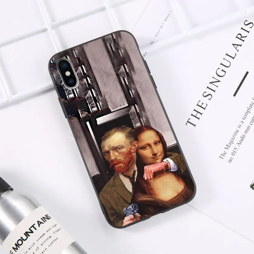 

Artist van gogh's Mona Lisa Customer High Quality Phone Case for iPhone 11 pro XS MAX 8 7 6 6S Plus X 5 5S se 2020 XR case