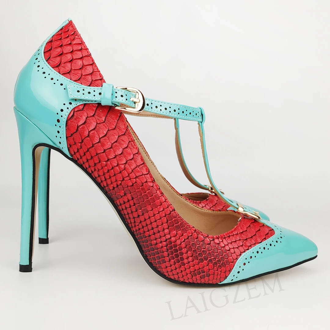 Туфли-лодочки женские на шпильках с Т-образным ремешком | Обувь