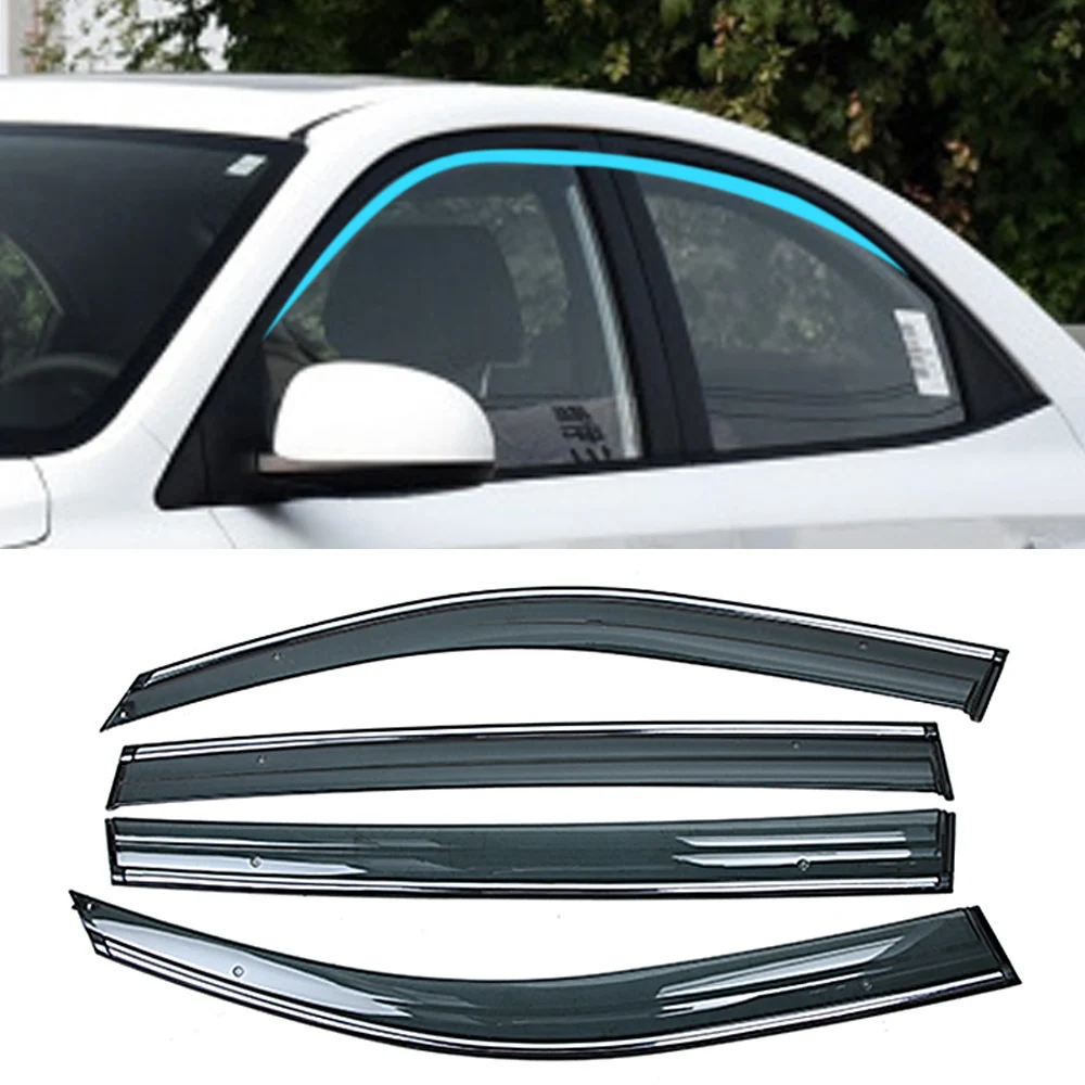 

Для HYUNDAI Accent Verna Solaris HC Sedan 2017 2018 2019 автомобильное окошко Солнце Дождь детская защита крышка отделка