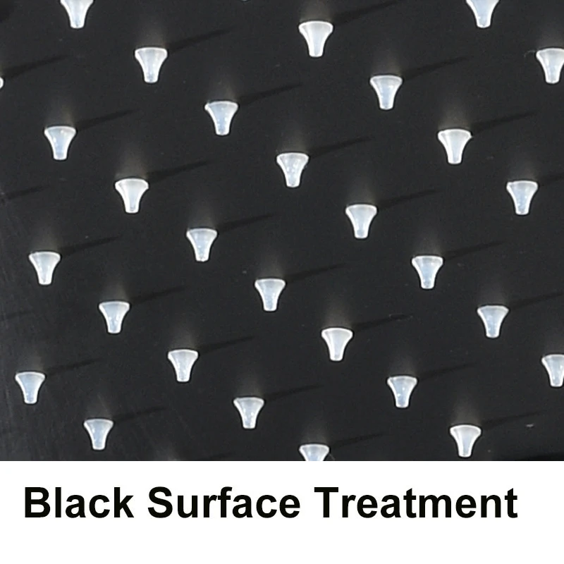 Black Finished 20 дюймов светодиодный душ с дождевой насадкой, массажные насадки для ванной комнаты, 304 SUS, черный потолочный Душ, вода - Цвет: Black Finished