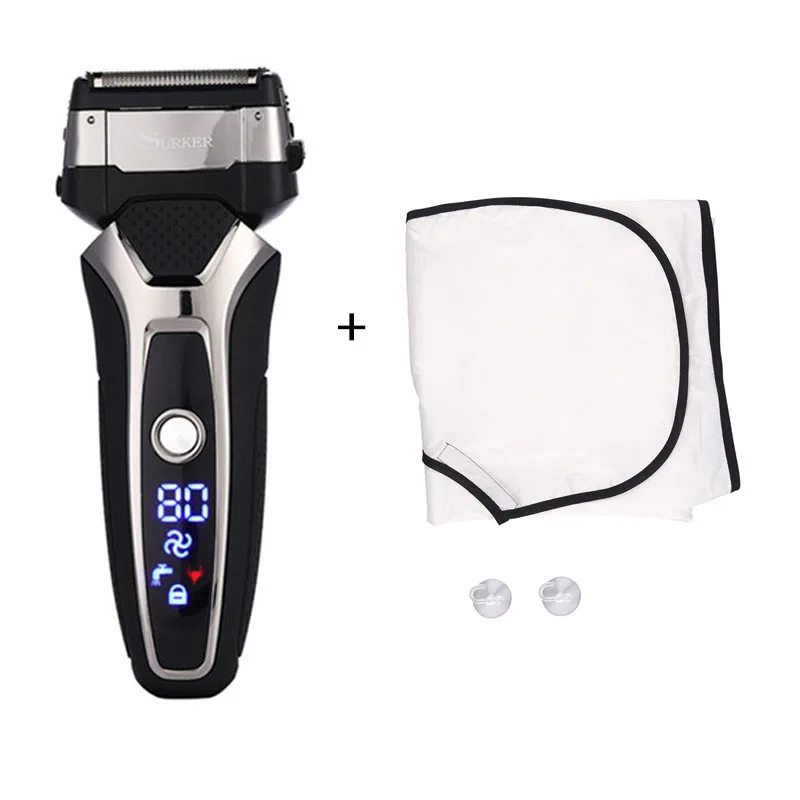 3D тройное плавающее лезвие бритва электробритва для мужчин USB аккумуляторная