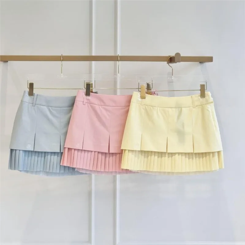 

Одежда для гольфа, короткие юбки для девочек, модные плиссированные юбки, летние женские спортивные повседневные юбки