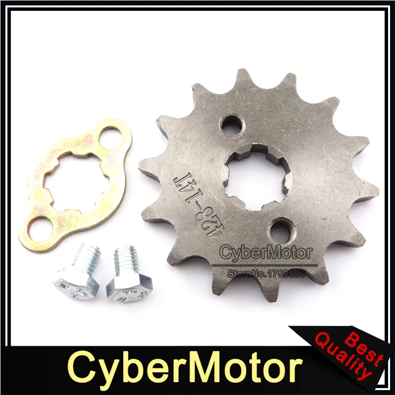 Передняя Звездочка цепи двигателя 428 14 зубьев 17 мм Шестерня для 50 куб. См 70 90 |
