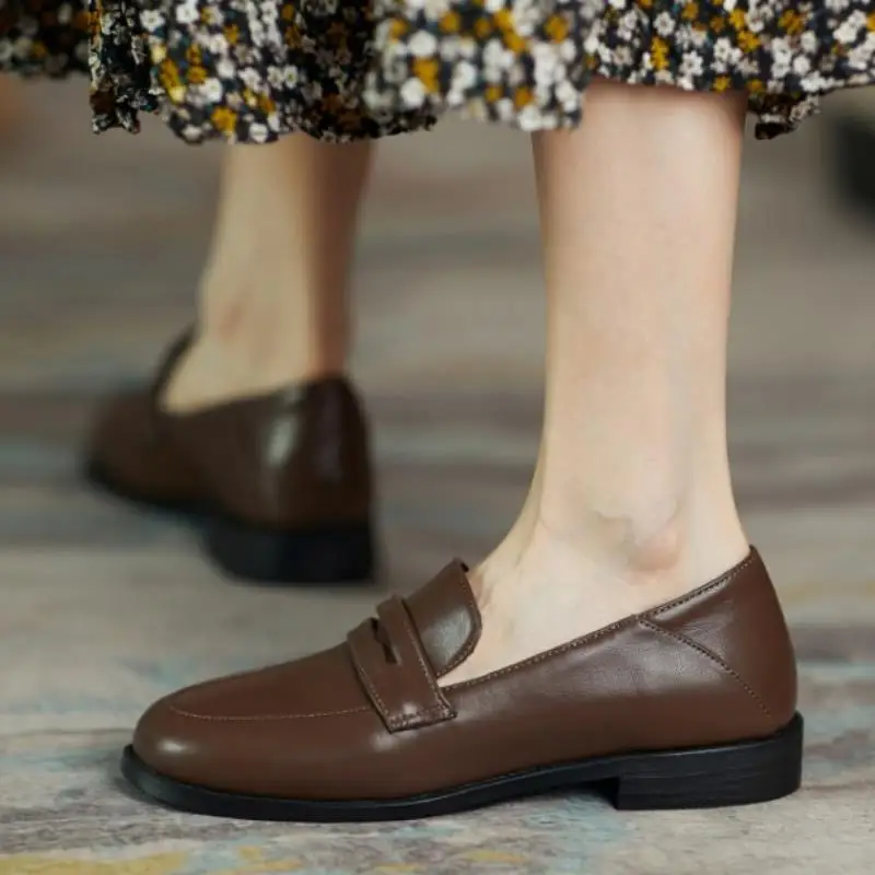 

KemeKiss Size 30-43 2021 Women Shoes Flats Round Toe Slip On Shoes Solid Color Elegant New Fashion Ladies Footwear