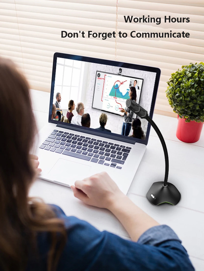 Гибкий мини-микрофон для студийной речи разъем 3 5 мм/USB проводной микрофон с