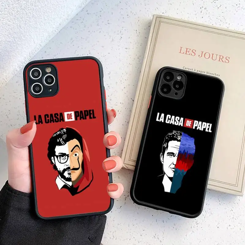 

La casa de papel Season Phone Case For iphone 12 11 8 7 plus mini x xs xr pro max matte transparent cover