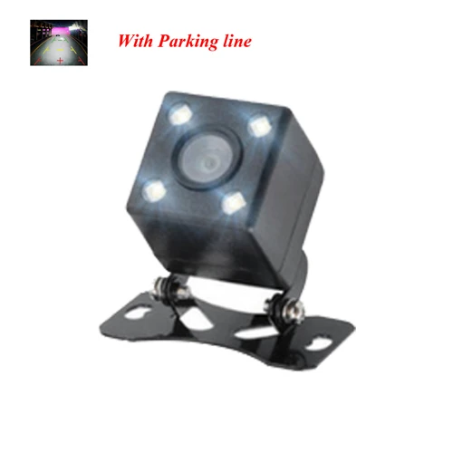 4 LED Cam (Optional) Podofo Автомобильный HD видео автостоянка монитор СВЕТОДИОДНЫЙ ночное видение Реверсивный CCD Автомобильная камера заднего вида с 4,3 дюймовым автомобильным зеркалом заднего вида - Название цвета: 4 LED Cam (Optional)