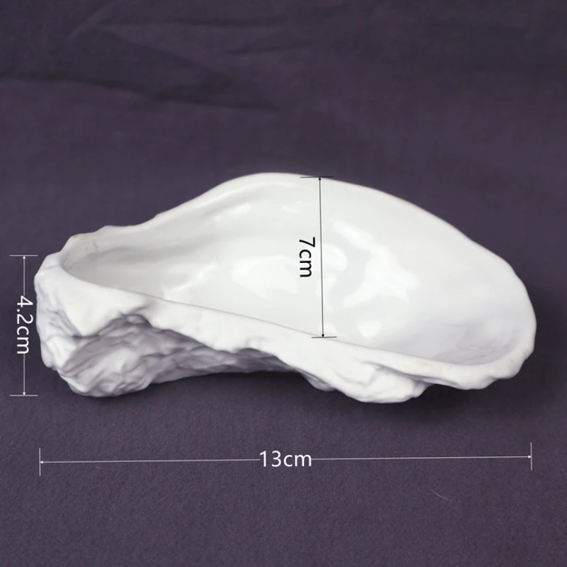 Необычная керамическая тарелка в форме устрицы обеденная десертные тарелки