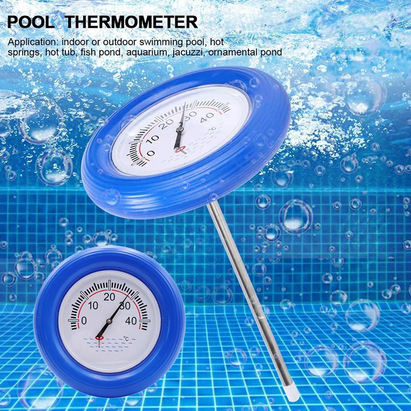 

Floating Pool Thermometer Large Centigrade Dial Plate Water Temperature Gauge with String for Spa Tub Pond TSH Shop