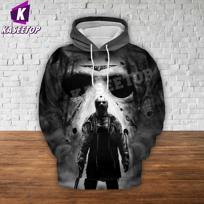 

Мужская толстовка с 3D-принтом Джейсон вурхи, худи на молнии, брендовые свитшоты, куртки для мальчиков, пуловеры, спортивные костюмы, уличная ...