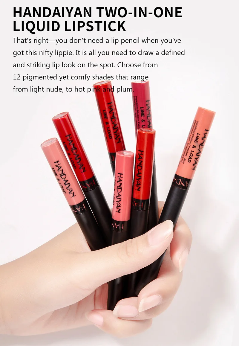 Лидер продаж 2019 матовый блеск для губ бархатный подводка водостойкая стойкая