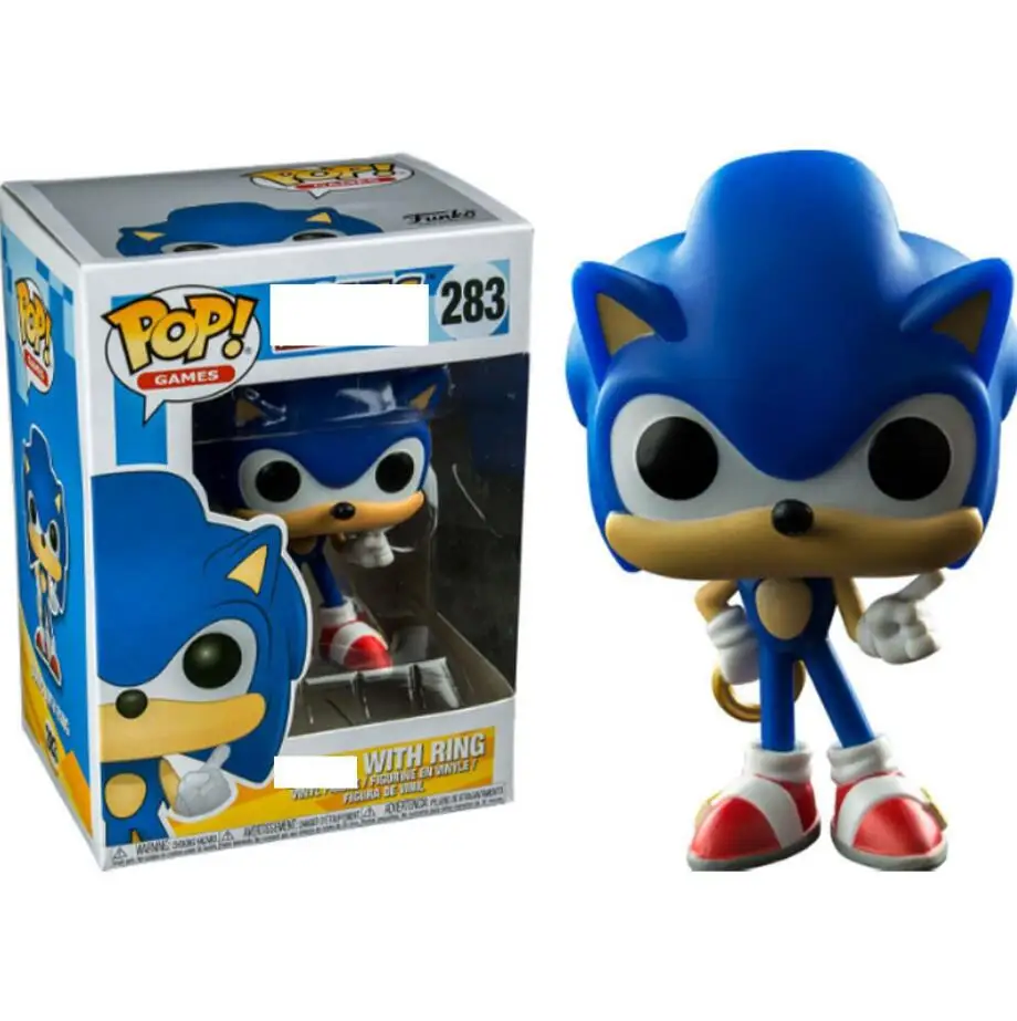 Оригинальная суперзвуковая звуковая фигурка FUNKO POP с кольцом/изумрудной тенью