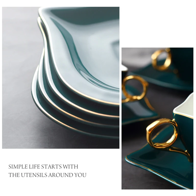 

Ceramic Color Glaze Tea Cup Set with Exquisite Packing Box Dishwasher Safe Coffee Cup for Teatime RT88