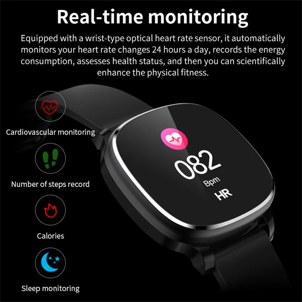 Смарт часы водонепроницаемый браслет спортивный фитнес монитор сна для Android iOS