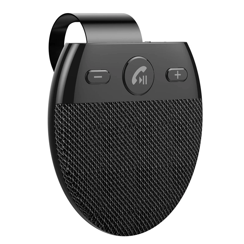 

Wireless Vehicle Car Bluetooth V5.0 Speakers Handsfree Car Kit Hands-Free Bluetooth Sun Visor Speakerphone Black