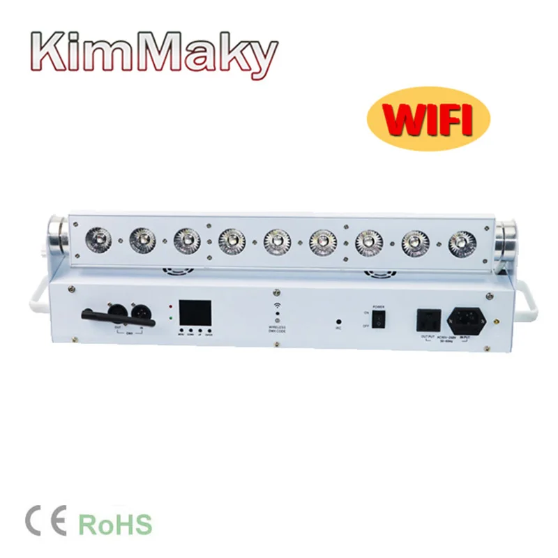 6 огней/корпус wifi 9*18 Вт RGBWA UV в 1 беспроводной DMX Свадебные подзаряжаемые