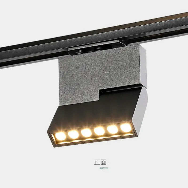 Трековый светодиодный светильник с 2/3/4 проводами 3 фазы 12 Вт 85 265 в|Рельсовый