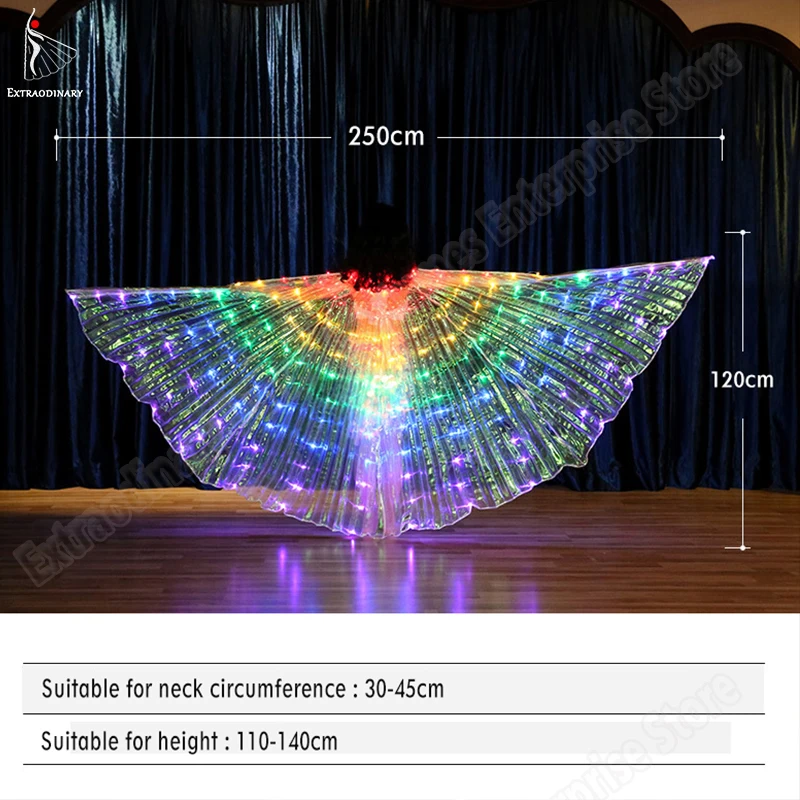 Детский светодиодный светильник Isis Wings Sticks крылья для танца живота сценический