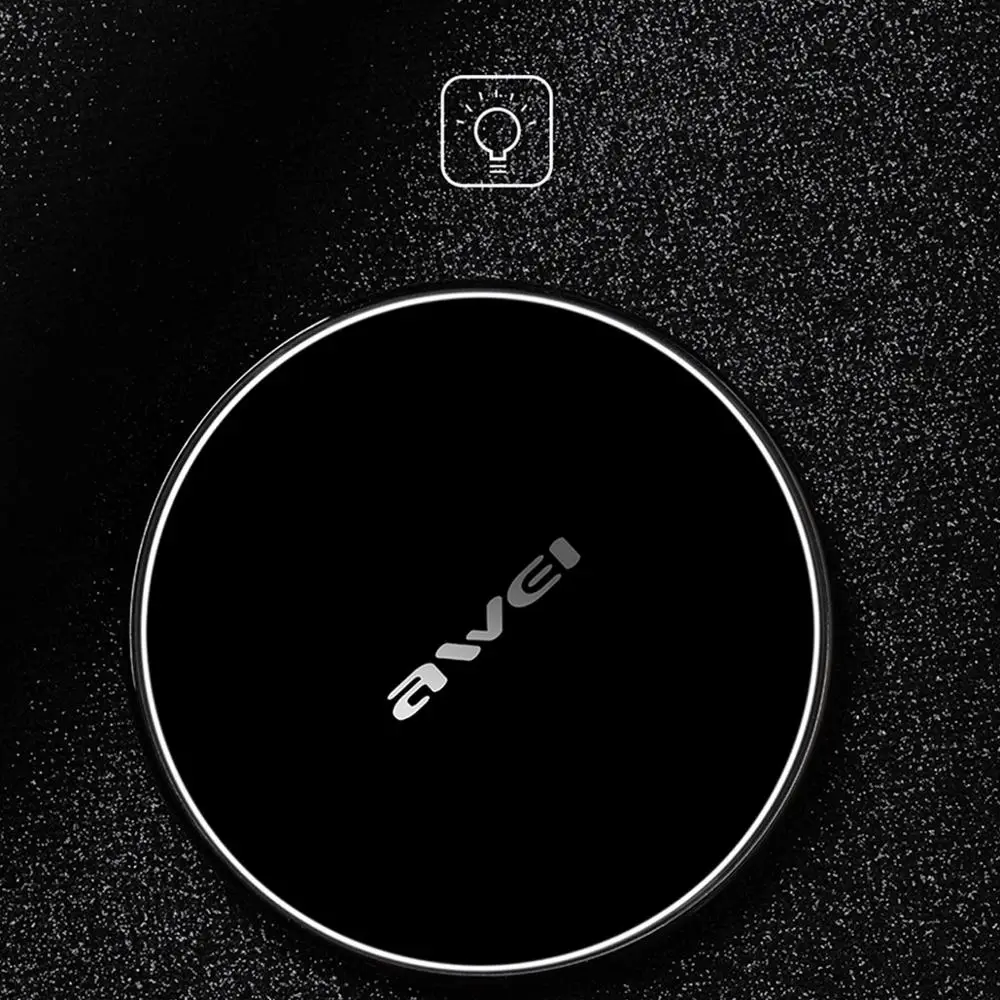 Беспроводное зарядное устройство AWEI W3 быстрая зарядка для iPhone 11 Xs Max X XR 8 Plus 10 Вт