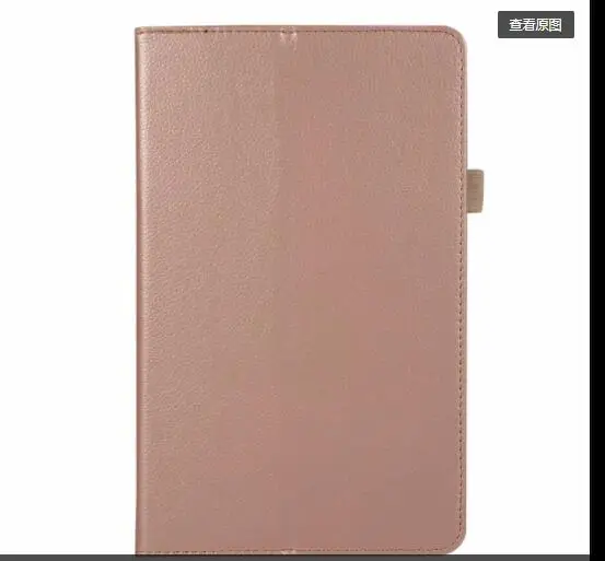 Для samsung Galaxy Tab A 10,1 T510 T515 SM-T510 SM-T515 Чехол Флип личи кожаный чехол смарт-подставка держатель Чехол-книжка s+ ручка - Цвет: Золотой