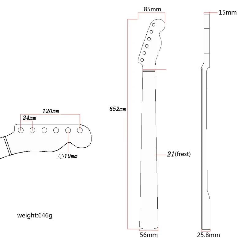 

New Technology wood Neck For TL Electric guitar