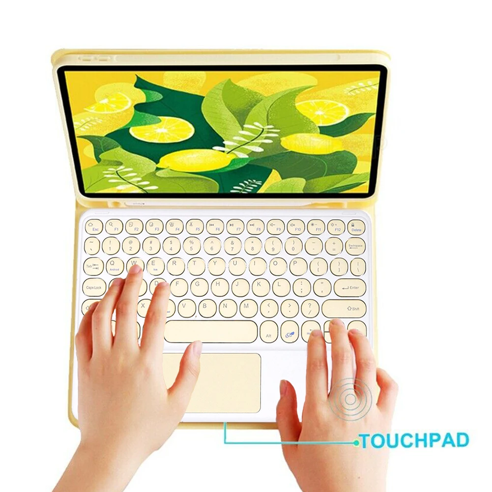 

Portable Mini Wireless Bluetooth Keyboards with Touchpad 10 Inch Universal Keyboard for iPad Samsung Tab Tablet Smartphones