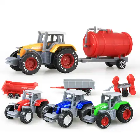 Пластиковый фермер из АБС-пластика, модель машины, игрушечные Зерноуборочные машины, фермерский трактор, зерноуборочный погрузчик, обучающ...