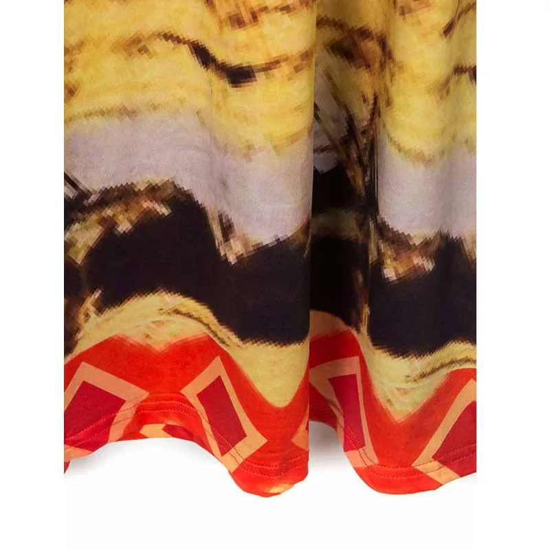 

Thailand Style Bohemian Large Hem Long Skirt Women Vintage Printed Beach Skirt Summer Style Floor-Length Maxi Skirt S2167