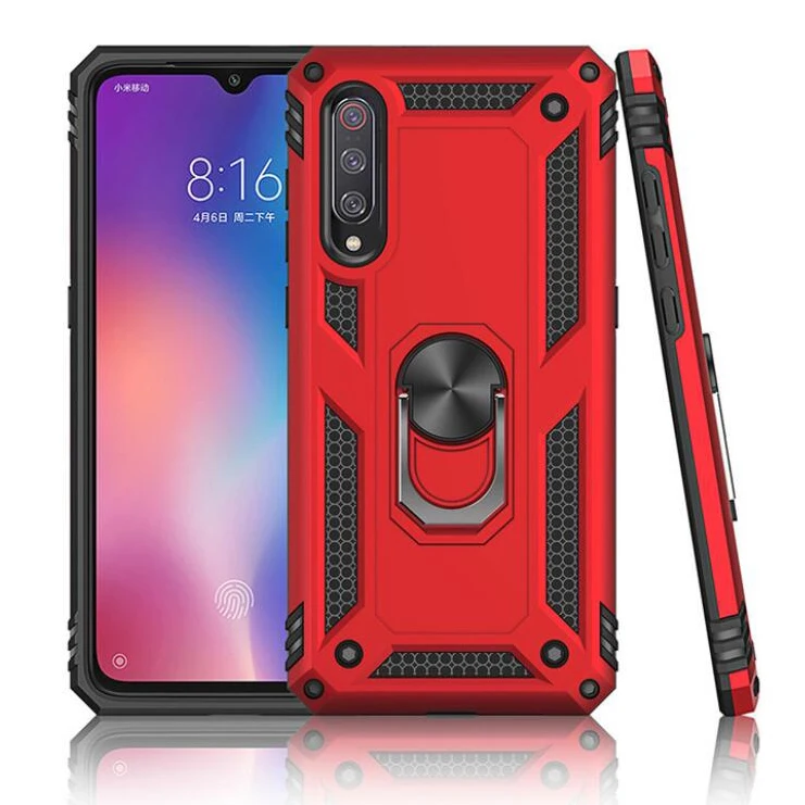 Sergeant anti-fall armor mobile phone shell car magnetic FOR:XiaoMi RadMi Note7 9 9SE ring bracket protective cover case | Мобильные