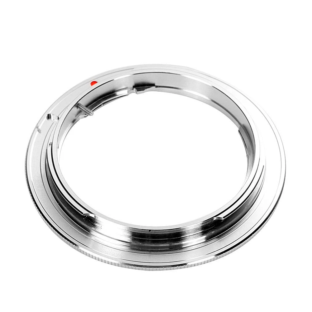 Easy Install Accessories Practical Professional Lens Adapter Silver Gray Metal Mount Ring Manual For Olympus OM To For Canon