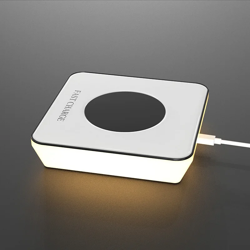 

15w qi fast wireless charging led induction charging night light for iPhone8 Plus X XR12 11 Samsung Huawei wireless charging