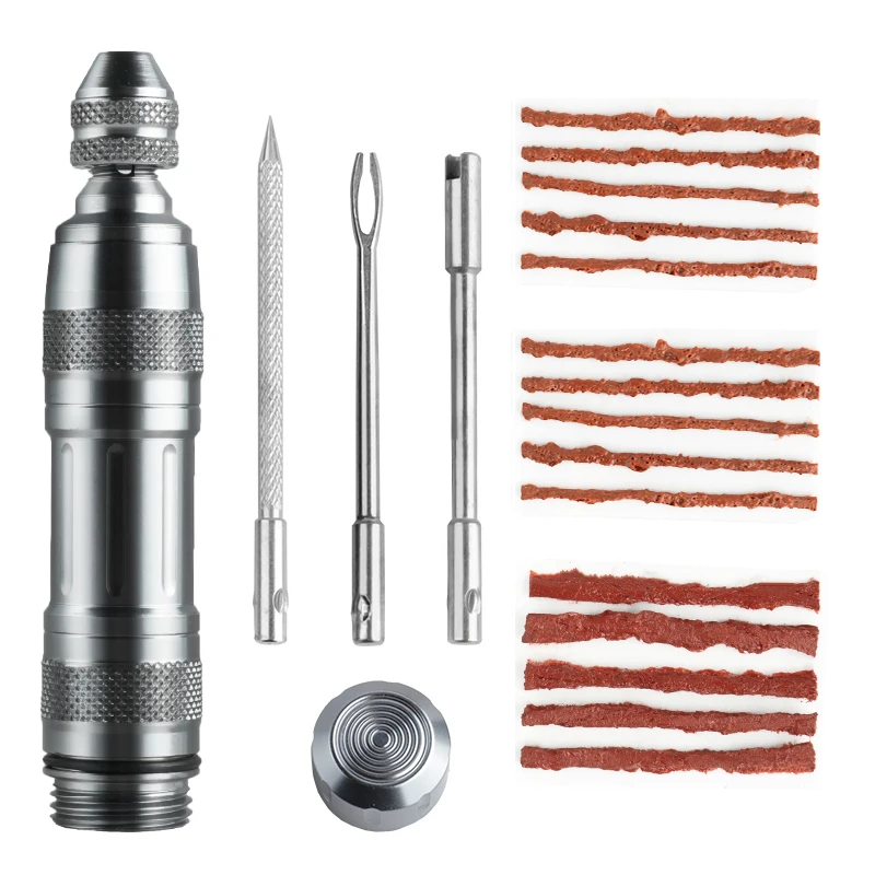 

Bike Tubeless Tire Puncture Kit for Urgent Glue Free Repair, Scooter Motorcycle Tyre Repair Tool Outdoor Accessories