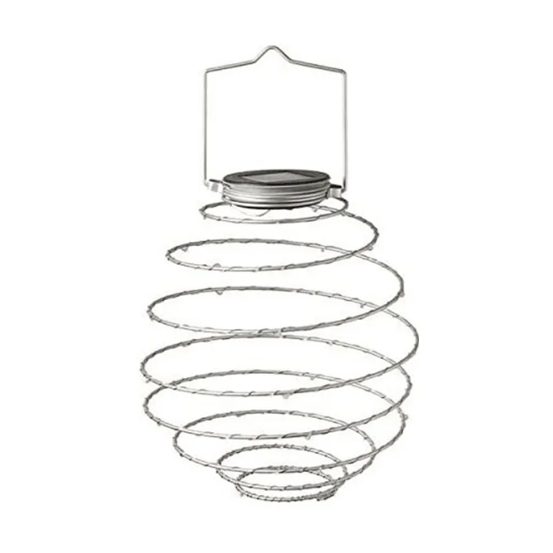 

Solar Powered LED Spiral Hanging Lights Outdoor Lighting LED Wire Lantern Spiralight (Spiral Light X4) Warm White