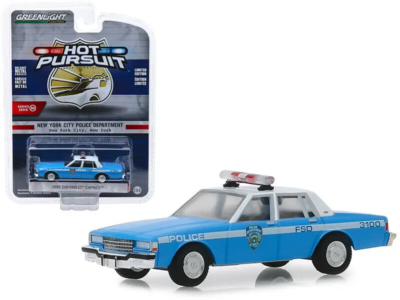 GL 1: 64 1990 CHEVROLET CAPRICE Нью-Йорк сплав модель автомобиля литья под давлением металлические игрушки подарок на день рождения для детей мальчик
