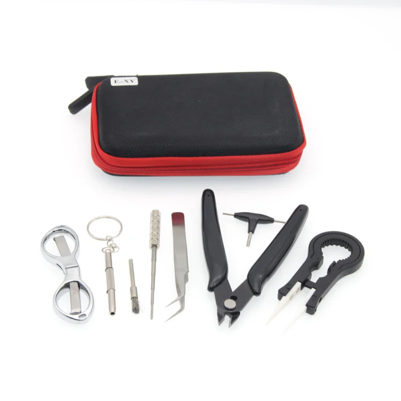 Mini Vape DIY сумка для инструмента Пинцет плоскогубцы провода комплект нагревателей