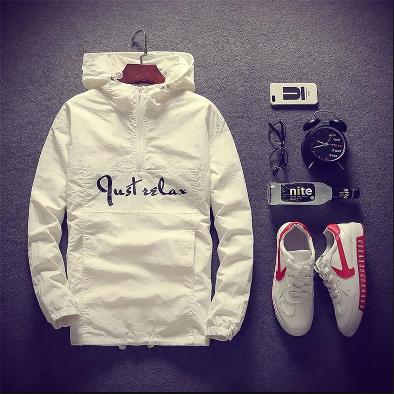 2019 новая брендовая одежда мужская куртка с капюшоном весна осень хорошее