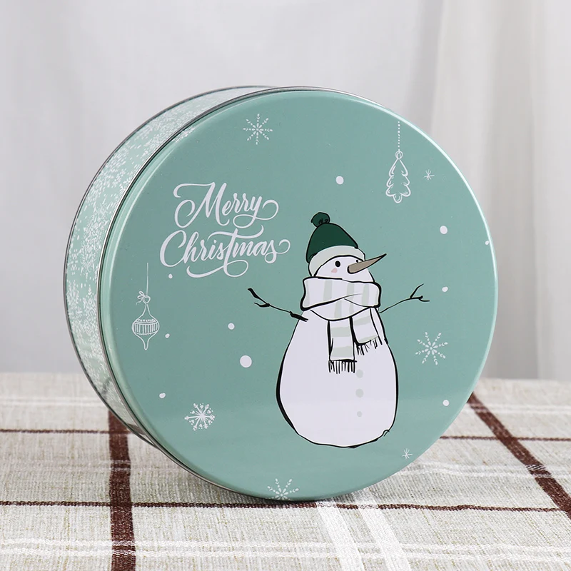 Новая модная коробка для печенья на заказ упаковки Sugarake жестяная круглые большие