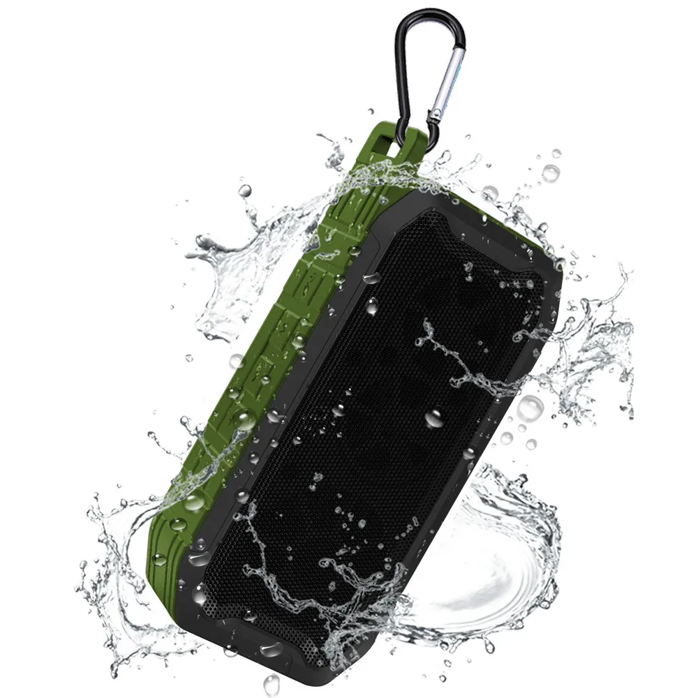 

IPX7 Waterproof Bluetooth Speaker Outdoor Wireless Speaker Support FM SD AUD Sweatproof Dustproof
