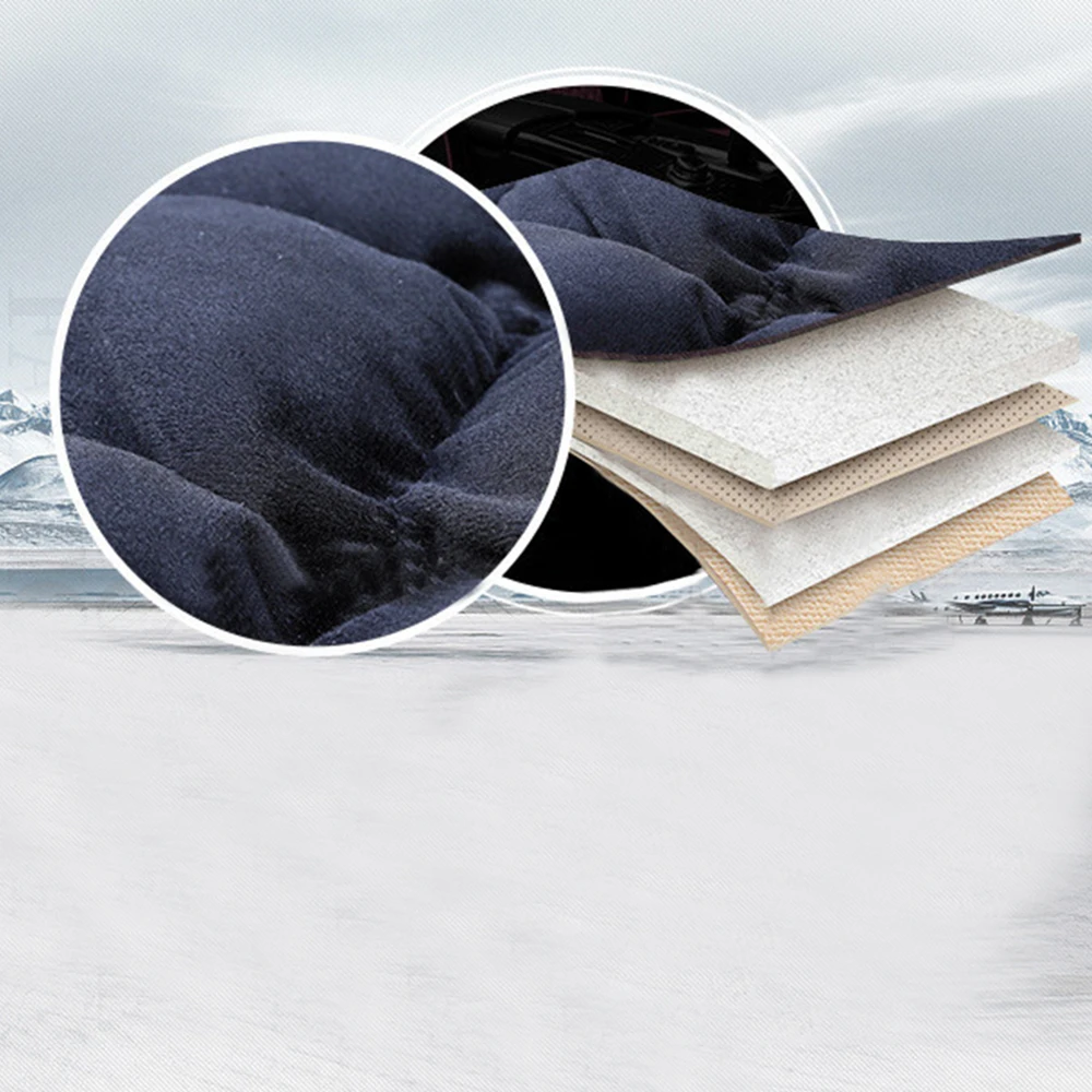 

1pcs Winter Universal Plush Car Warm Seat Cover Hot Auto Front Back Backrest Seat Cushion Pad Car Winter Interior Protector