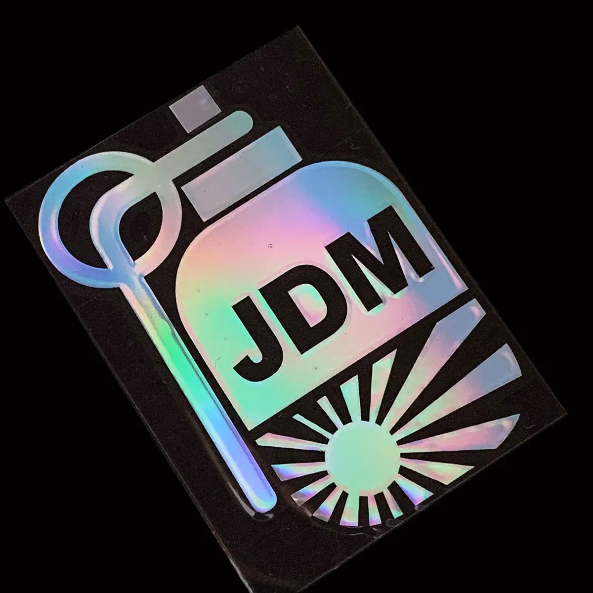 Светоотражающий лазер Радуга JDM стильная Автомобильная наклейка для Kawasaki Honda YAMAHA
