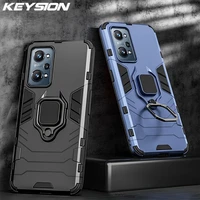 keysion shockproof case for realme gt neo 2 2t c20a c21y c25s c11 2021 8i narzo 50a 50i ring stand phone back cover for oppo a95