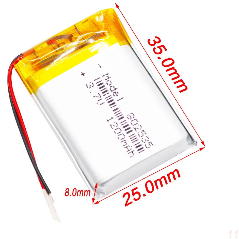 4 шт. высокое качество 3 7 V 802535 1200mAh литий-ионный полимерный литиевый аккумулятор